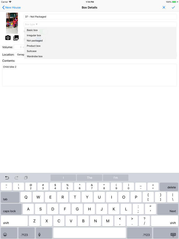 Moving Organizer Pro iPad screenshot 4 - Productivity app