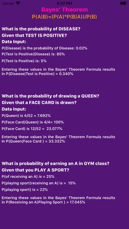 Bayes' Theorem Calculator screenshot-3