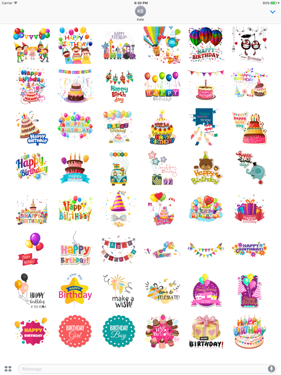 Screenshot #2 for Happy Birthday Emoji & Sticker