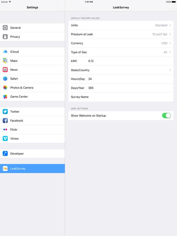 LeakSurvey app screenshot 3