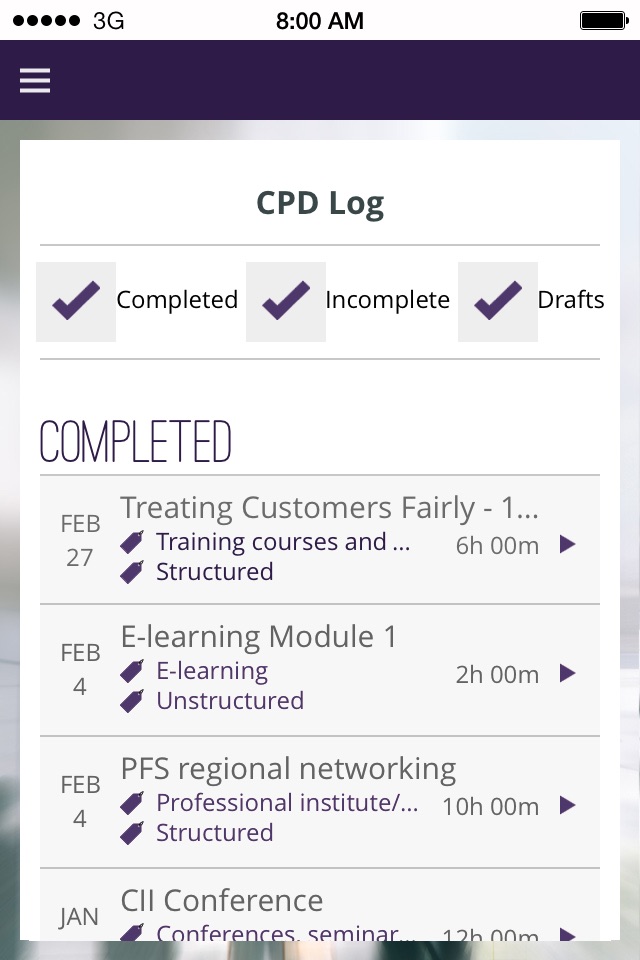 CII CPD screenshot 4