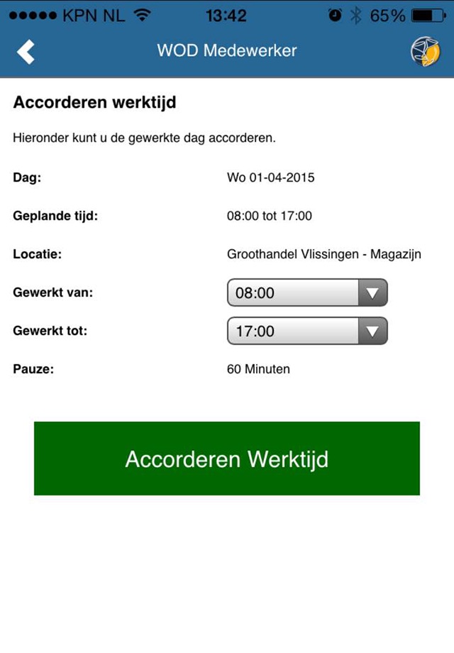 WOD Medewerker screenshot 2