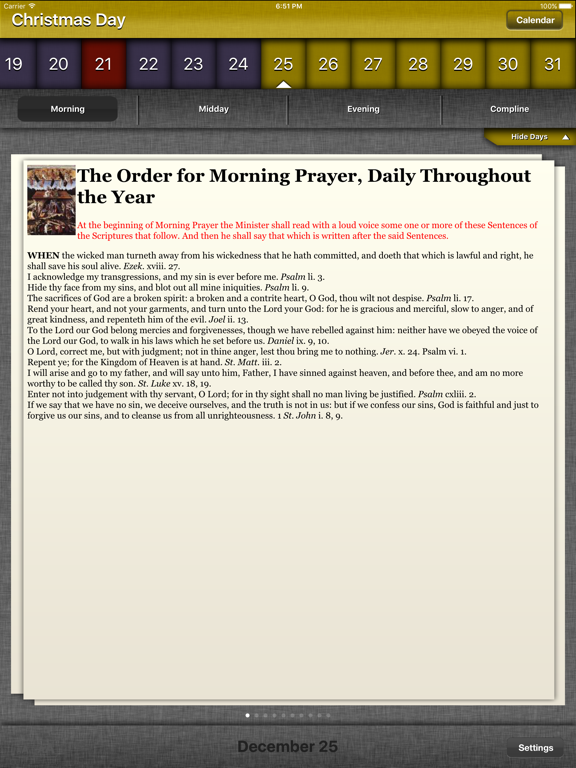 iPray BCP iPad screenshot 1 - Reference app