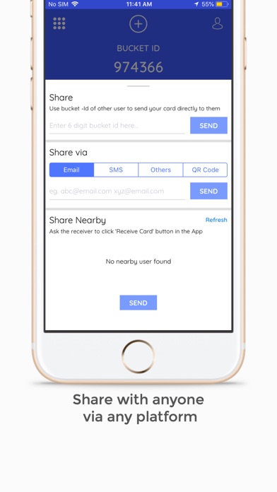 Linkcards - Business Cards Screenshot