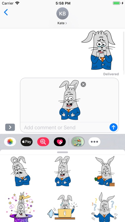 Rabbit Stickers - Bunny Emojis screenshot-6