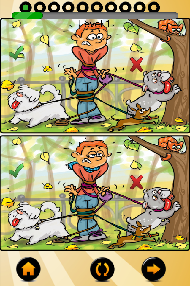 Ten differences with animals