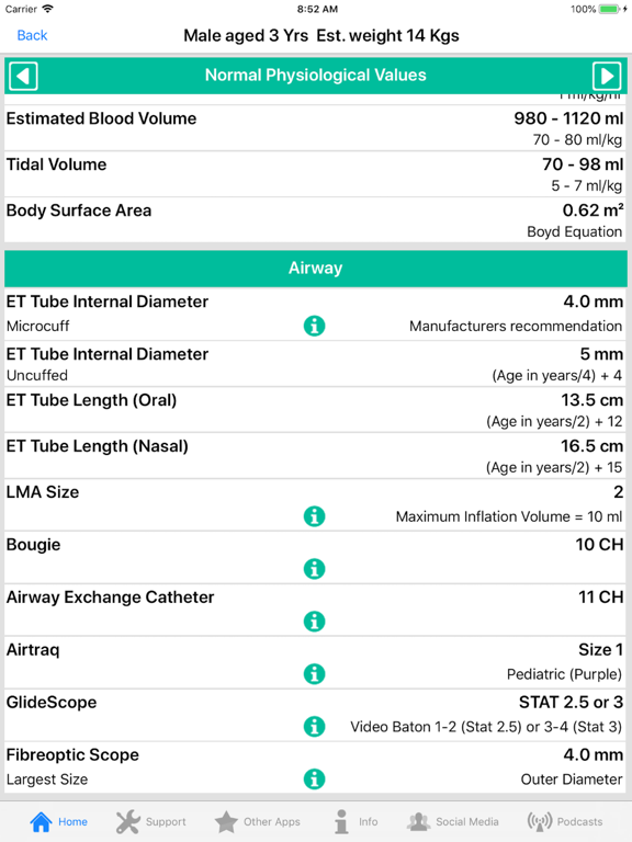 Screenshot #6 pour PICU Calculator