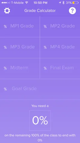 Game screenshot Final Grade Calculator - % mod apk