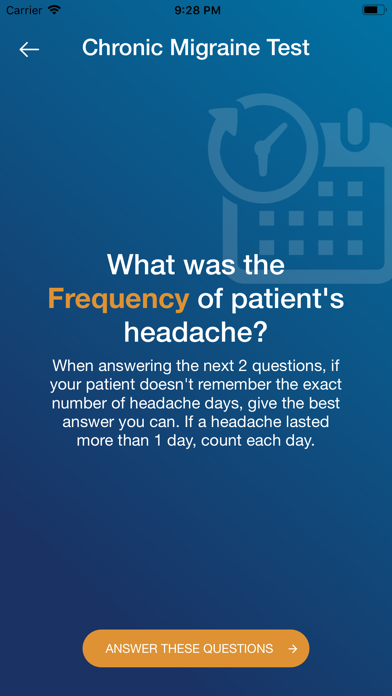 Migraine Clinical Tool screenshot 3