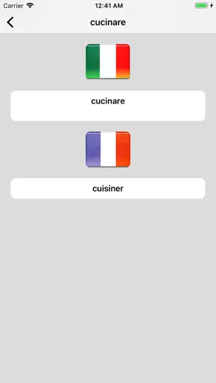 Capture d'écran de Dictionnaire Italien-Français sur iPhone 2