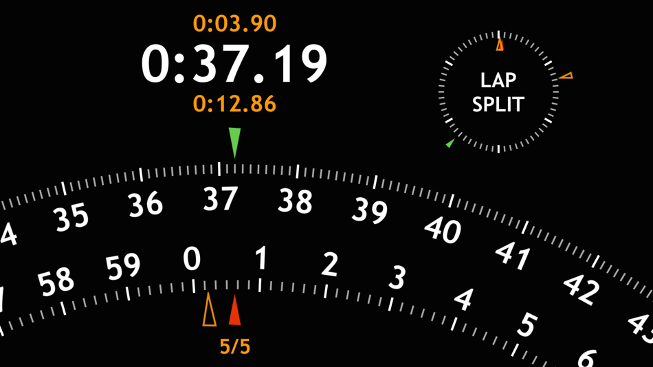 #1. bigstopwatch (iOS) 由: Yuki Yasoshima