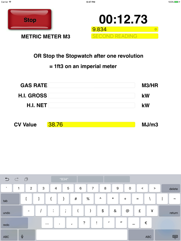 Screenshot #5 pour GB Gas Rate Calculator