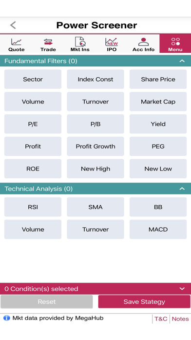 Dah Sing Securities Trading Screenshot