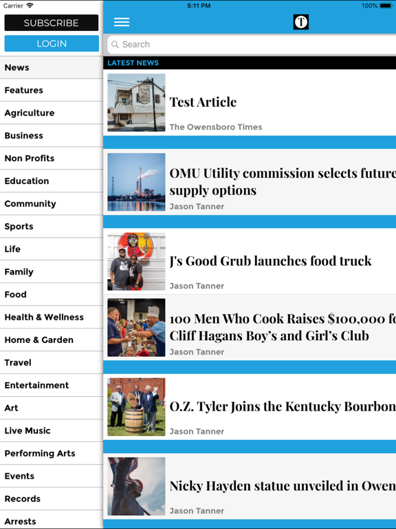 The Owensboro Times iPad screenshot 1 - News app