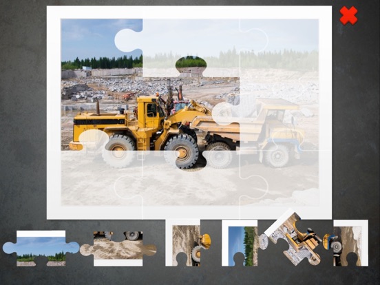 Big Trucks Puzzle iPad screenshot 2 - Education app