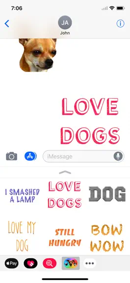 Game screenshot Dogs - Dog Stickers Messages apk