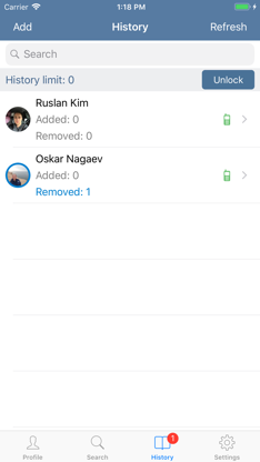 Your Friends - Friends history screenshot 3