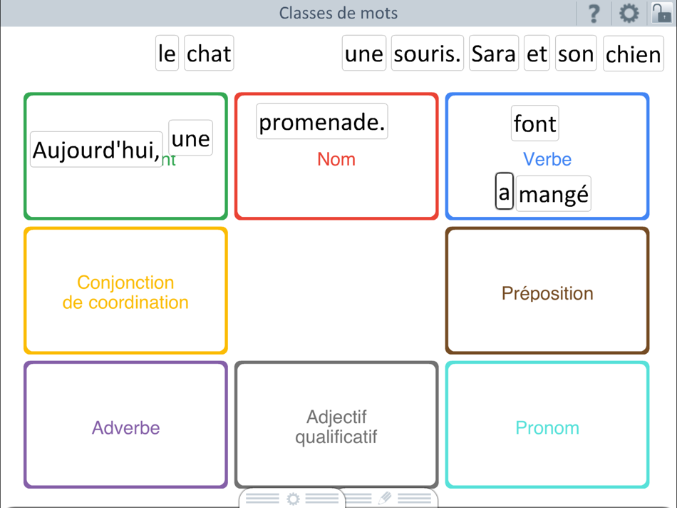 #1. École : Classes de mots (iOS) 由: Génération 5