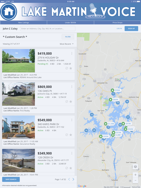 Lake Martin Voice iPad screenshot 2 - Lifestyle app