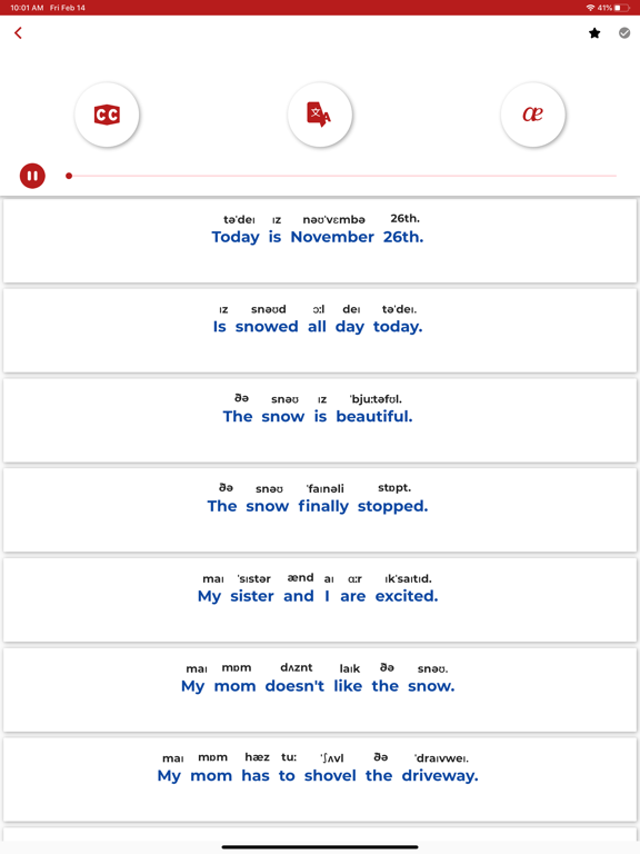 English ー Listening・Speaking iPad screenshot 5 - Education app
