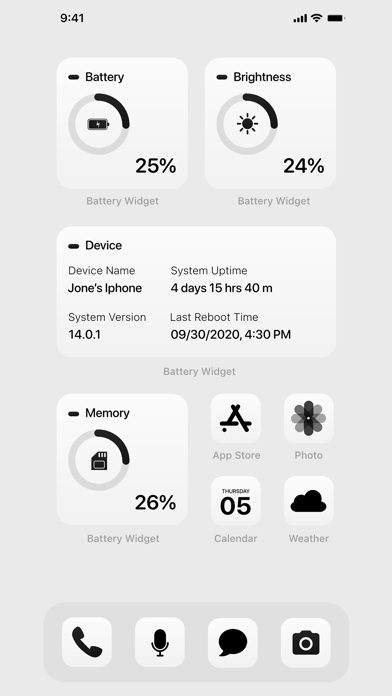 Screenshot #3 pour Battery Widget & Color Widgets