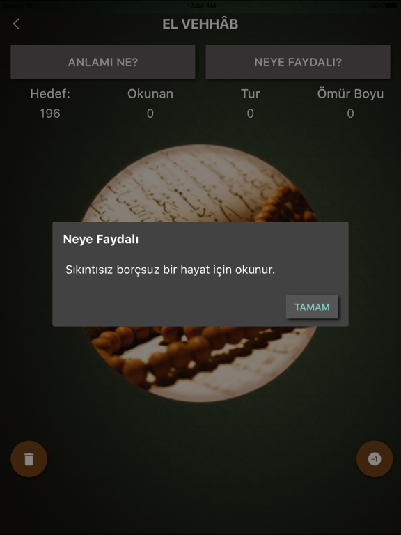 ZikirMatik - Dijital Tesbih iPad screenshot