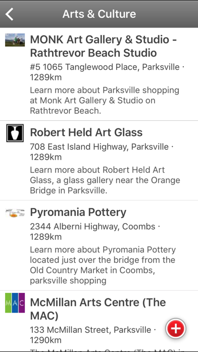Parksville Qualicum Beach, BC Screenshot