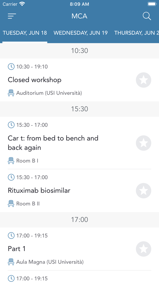 #1. MCA Congress (iOS) 게시자: AGtech Sagl
