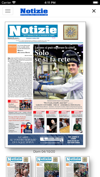 notiziecarpi Screenshot
