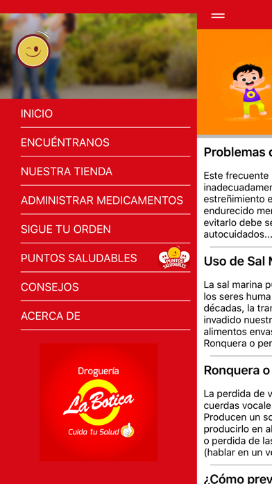 Droguerías La Botica screenshot