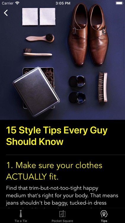 How To Tie a Tie • screenshot-9