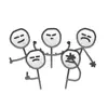 Hand Drawn Stick Men Stickers App Negative Reviews