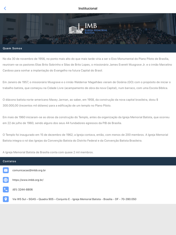 Screenshot #6 pour Igreja Memorial Batista