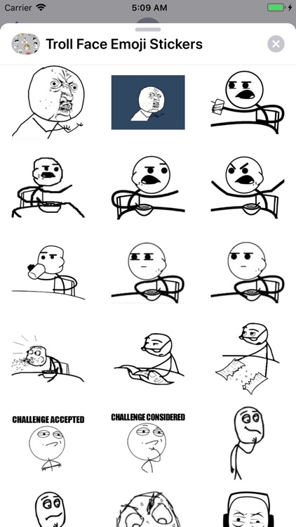 Troll Face Emoji Stickers screenshot-7