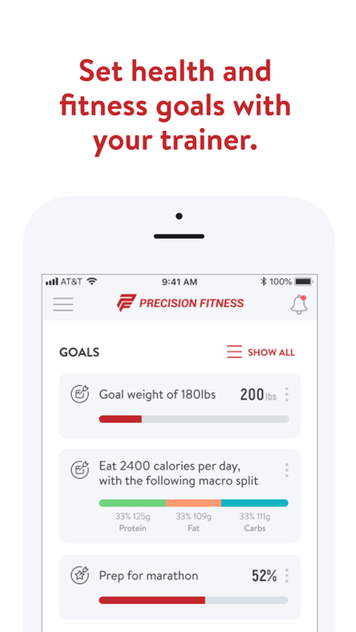 Precision Fitness Online Screenshot