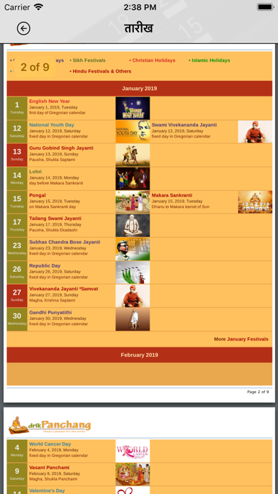 Screenshot #3 pour Hindu Calendar 2019
