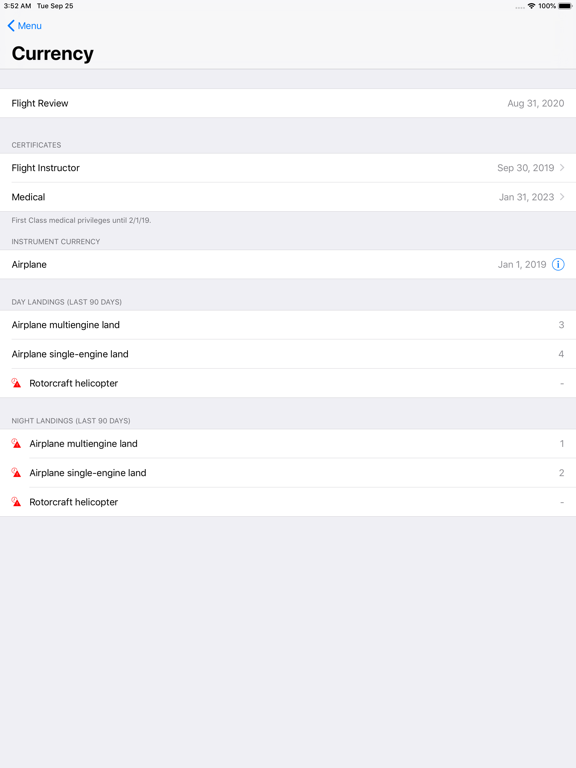 dBrief — Pilot logbook iPad screenshot 3 - Lifestyle app