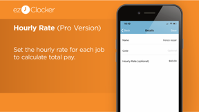 ezClocker Personal Timecard screenshot
