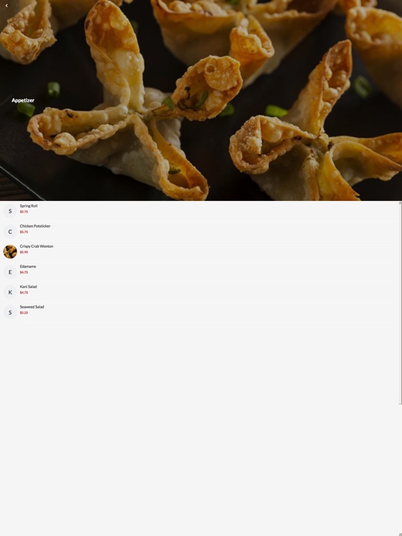 Kanji Sushi Hibachi iPad screenshot 3 - Lifestyle app