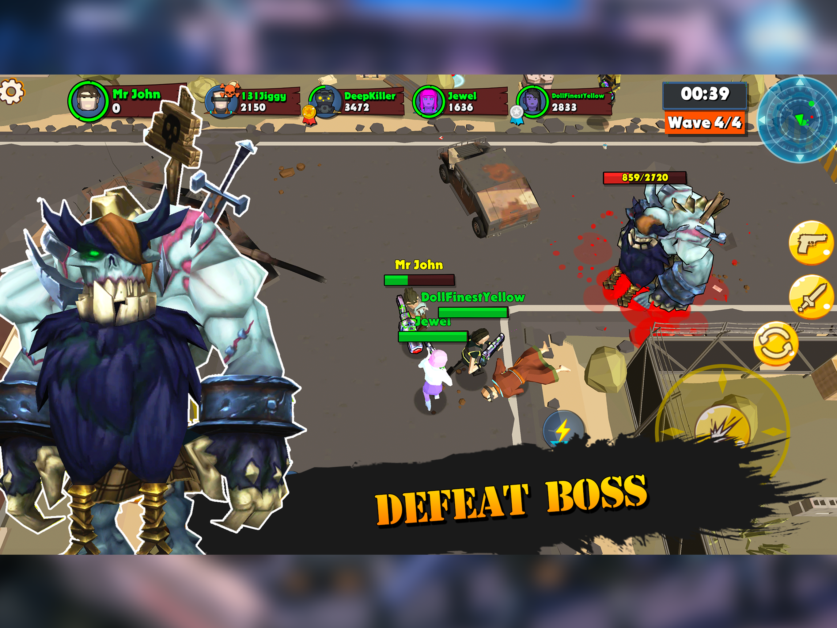 HEROES CLASH - PVP AND ZOMBIE screenshot 8