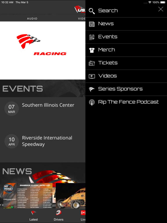 USAC Racing iPad screenshot 2 - Sports app