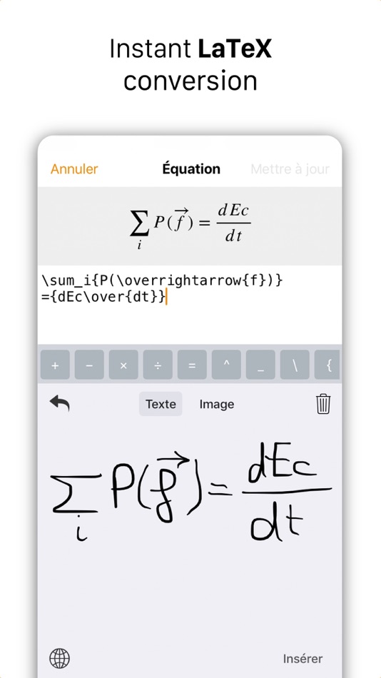 #1. MathKey - LaTeX Converter (iOS) 由: Nicolas Dalbard