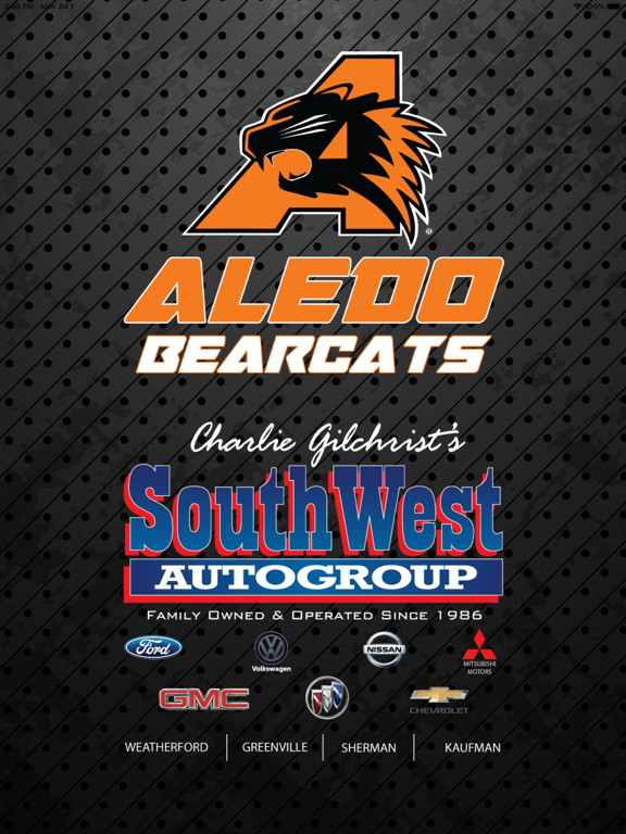 Aledo Bearcats Athletics iPad screenshot 1 - Sports app