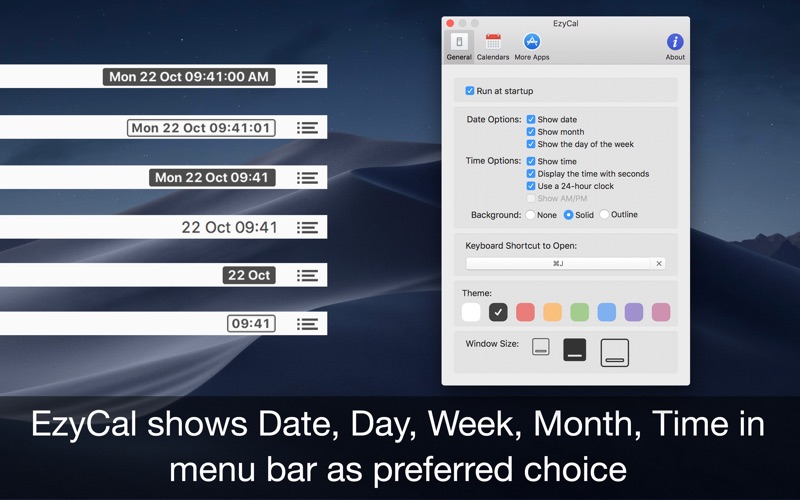 EzyCal - 简单的日历和时间 Calendar
