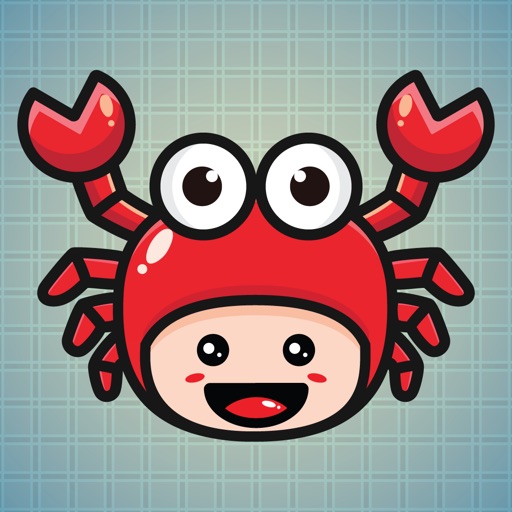 Sticker Me Crab Mascot Boy icon