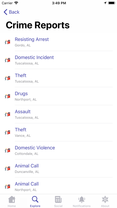 Tuscaloosa County Sheriff Screenshot