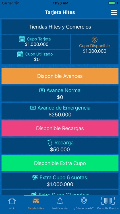 Tarjeta Hites screenshot-3