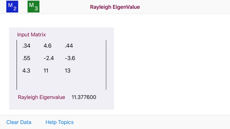 Rayleigh Eigenvalue