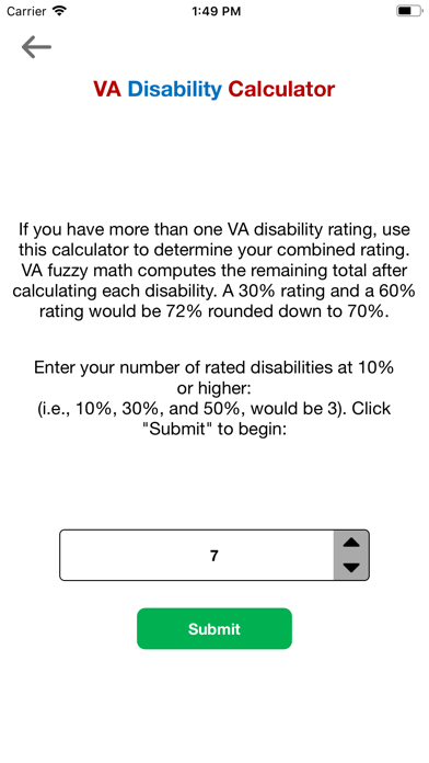 VA Disability Calculator screenshot 4