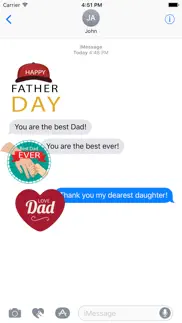 happy father's day sticker iphone screenshot 3